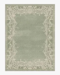 Juliet Sage Green Carpet Regency Inspired Elegant Rug European Farmhouse Style Bedroom Decorative Rug Large Non-slip Carpet