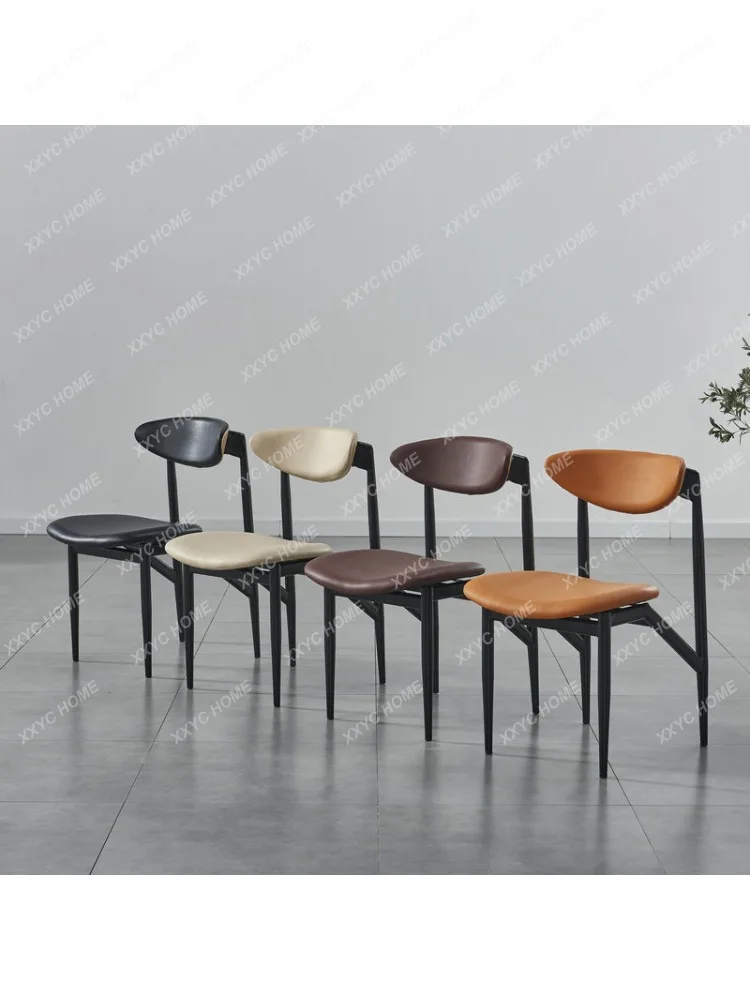 Light Luxury Dining Chair Household Dining Table Backrest Chair Dining Room Table and Chair Reception Negotiation Stool Armchair