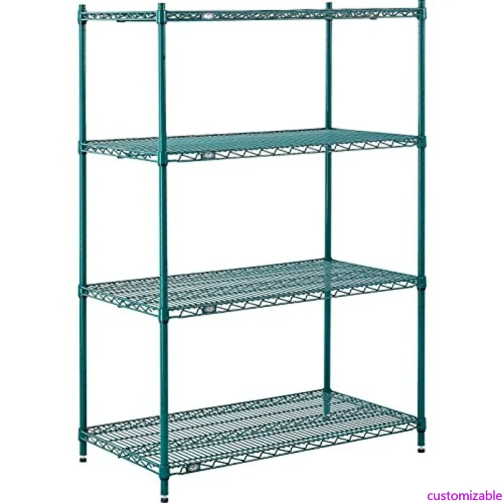 

Регулируемый 4-х уровневый проволочный стеллаж от Nexel, 24 x 42 x 54, с антимикробной защитой NEXGuard и списком NSF для рекламы