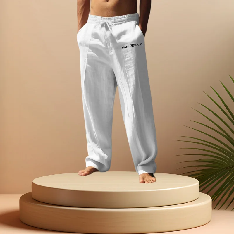 

Мужские повседневные спортивные хлопковые брюки, удобные и свободного кроя, подходят для любого сезона, классические и универсальные.