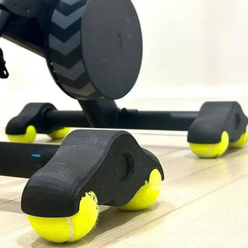 Indoor Cycling Snap Rocker Feet Adapters Tennis Ball Foot Pads Rocker Plate Feet for Smart Bike Trainer Home Workout Equipment