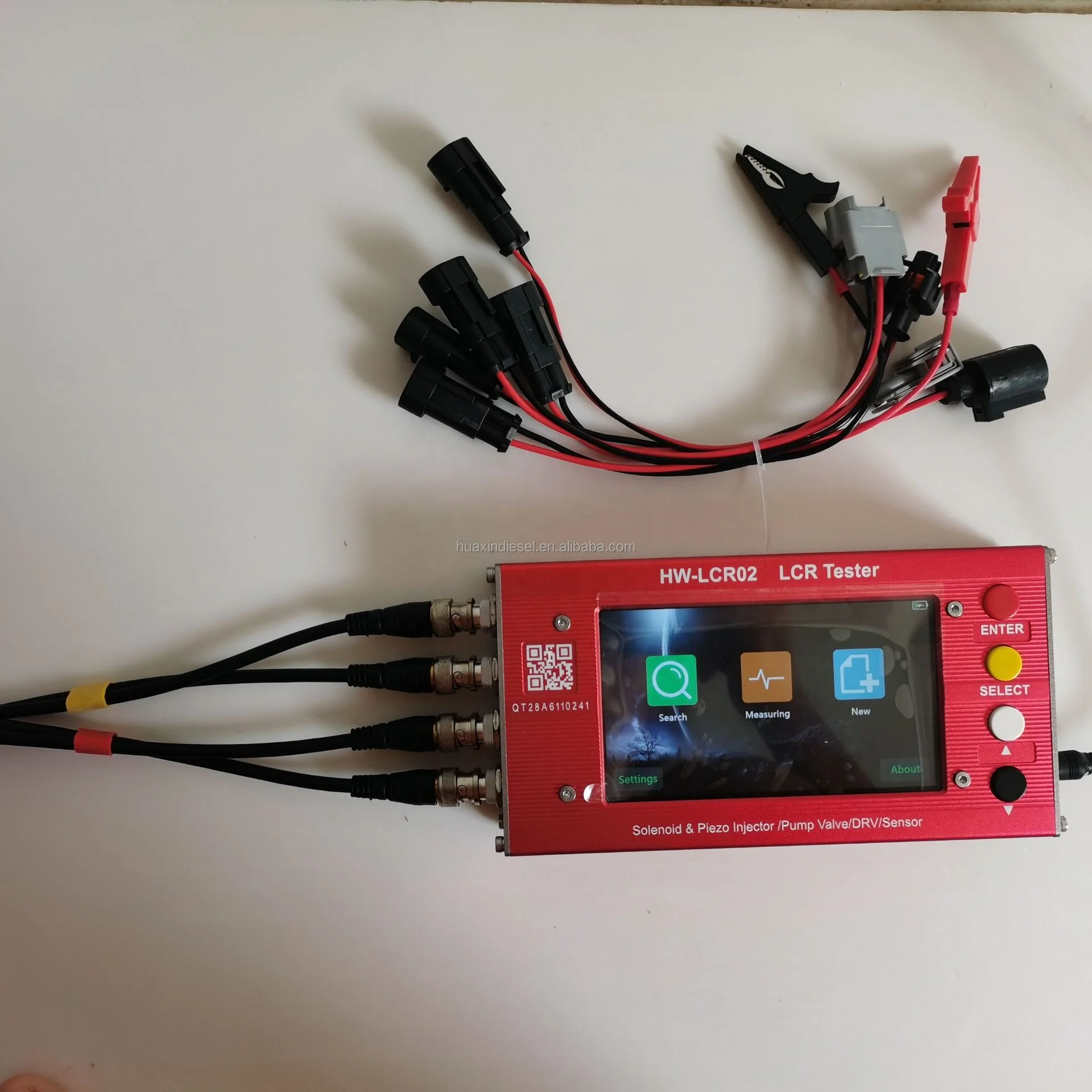 Electronic HW-LCR02 LCR Simulator Auto Parts Solenoid & Piezo Injector Tester