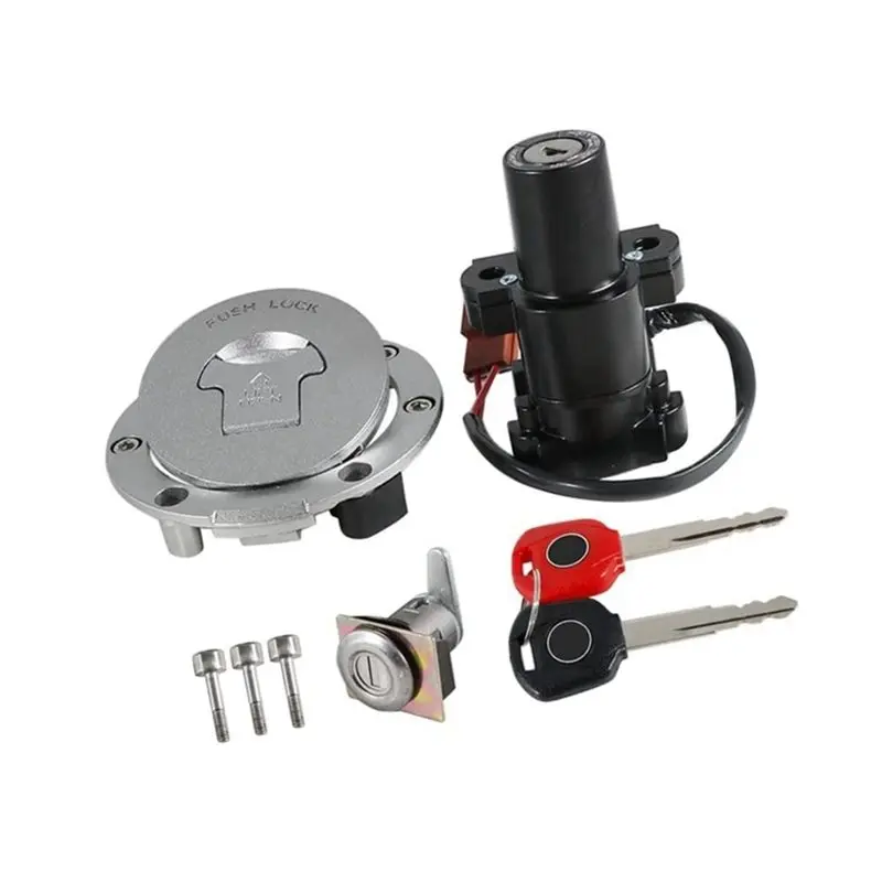 NEW HOT In Stock-Motorcycle Ignition Switch Fuel Tank Seat Cap Lock Kit For Honda CBR600RR CB1000 CB1000R 35010-MJC-A00 35010-MF