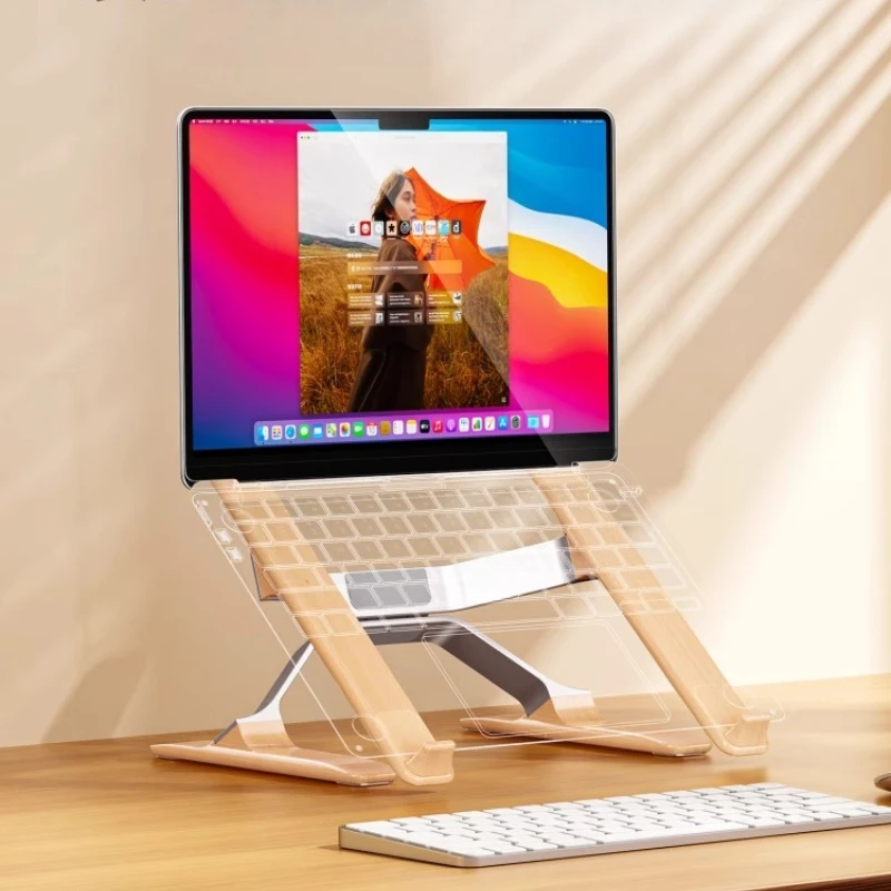 

Aluminum Alloy Laptop Stand Ergonomic Adjustable Support Holder Cooling Ventilation Keyboard Rack Office Workspace Accessories