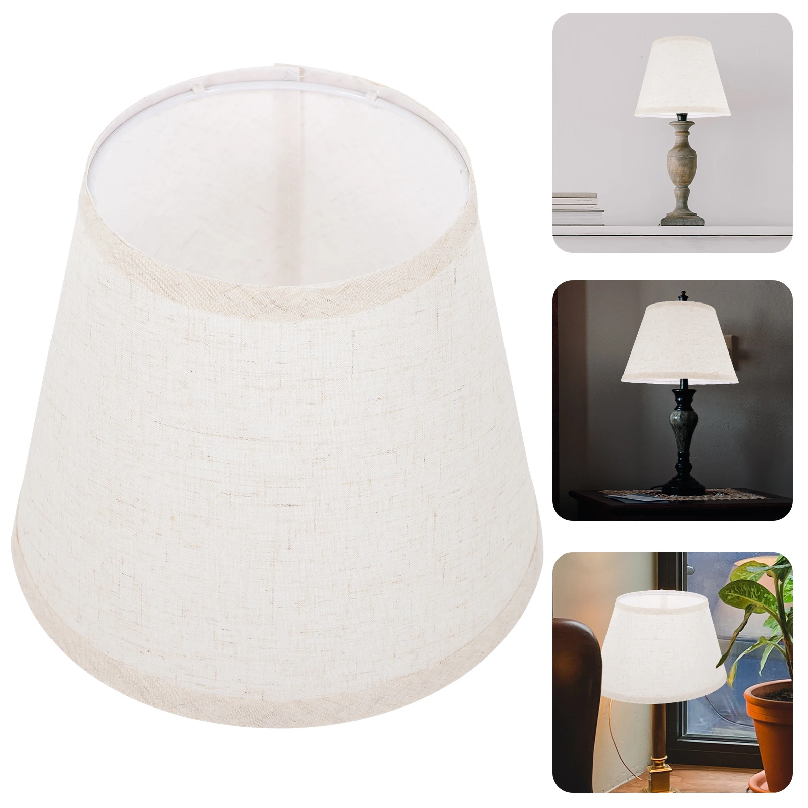 

Stylish Cloth Lamp Shade Cover E27 Base Replacement For Table Floor Wall Pendant Lamps Small Drum Light Shade Decorative Vintage