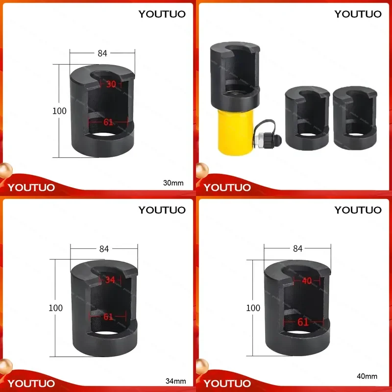 Hydraulic Pneumatic Ball Joint Separator Car Steering Rod Tie Rod End Puller Large Truck Disassembly Removal Tool Kit