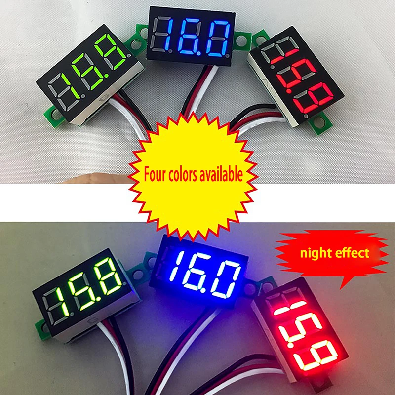 

DC4.5V-30V Waterproof Digital Voltmeter Car Boat Motorcycle 0.28inch LED Display Volt Voltage Meter Mini Tester Panel Ammeter