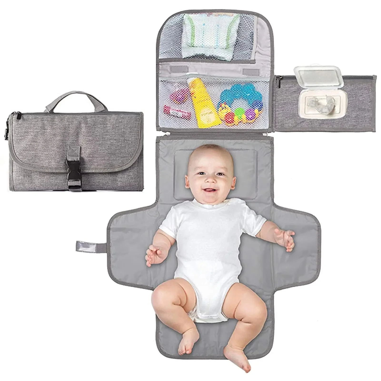 Baby Portable Diaper Changing Pad - Baby Changing Pad & Diaper Changer Travel Bag, Baby Changing Mat, Portable Changing Pad