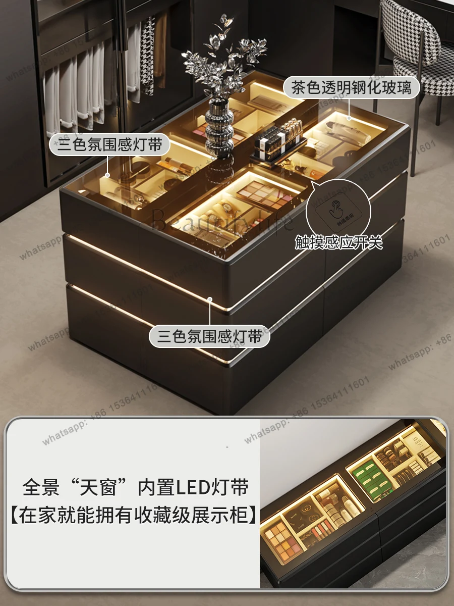 

Nakajima Cabinet Household Bedroom Floor Floor Floor Multi-layer Large Capacity Jewelry Display Cabinet