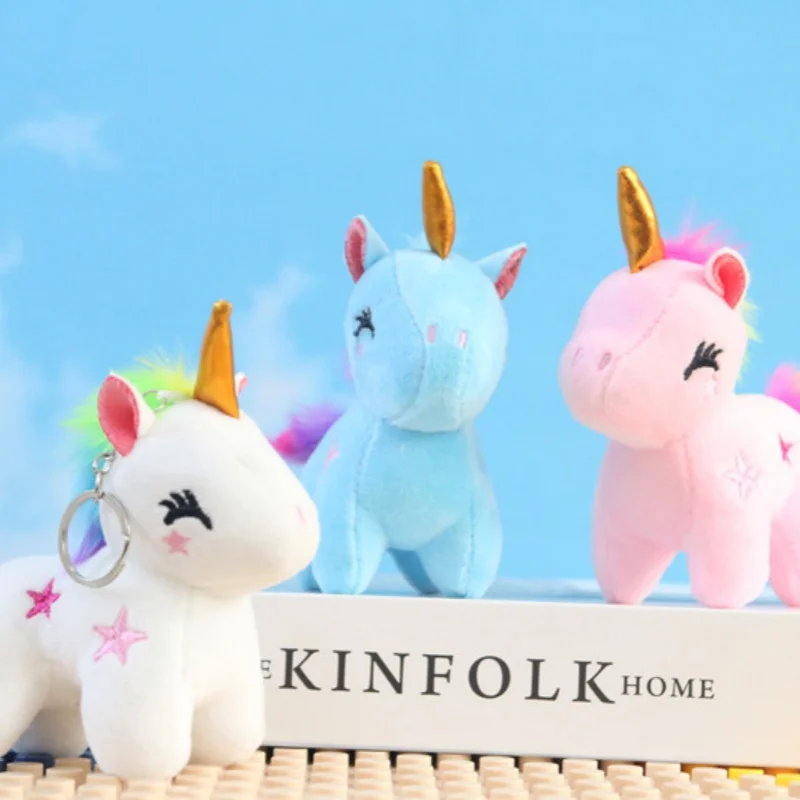 Uroczy pluszowy wisiorek jednorożec, pluszowa zabawka, akcesoria do torebki, breloczek, zawieszka do torby, zawieszka do samochodu, pluszowe breloczki do plecaka i telefonu.