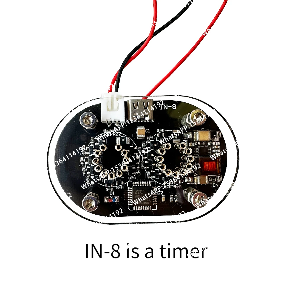 Afbeelding 4: 2-cijferige IN-18 thermometer Glow Tube Thermometer IN8 timer Nixie Clock Home USB 5V