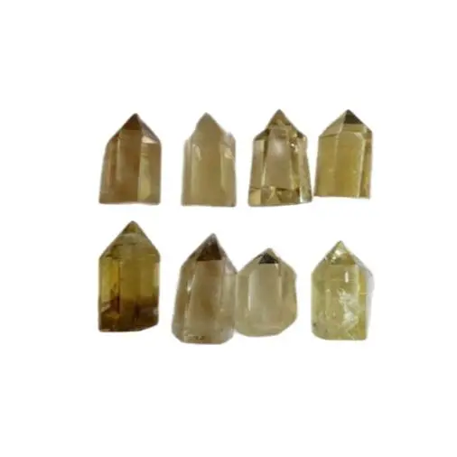 

8PCS AA NATURAL Citrine Smokey quartz crystal Point healing 193.7g
