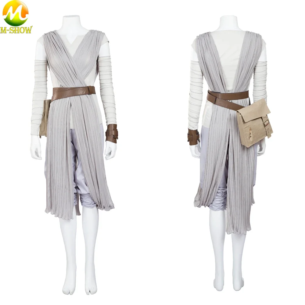 

The Force Awakens Rey Cosplay Costumes Halloween Adult Women Outfit Full Set