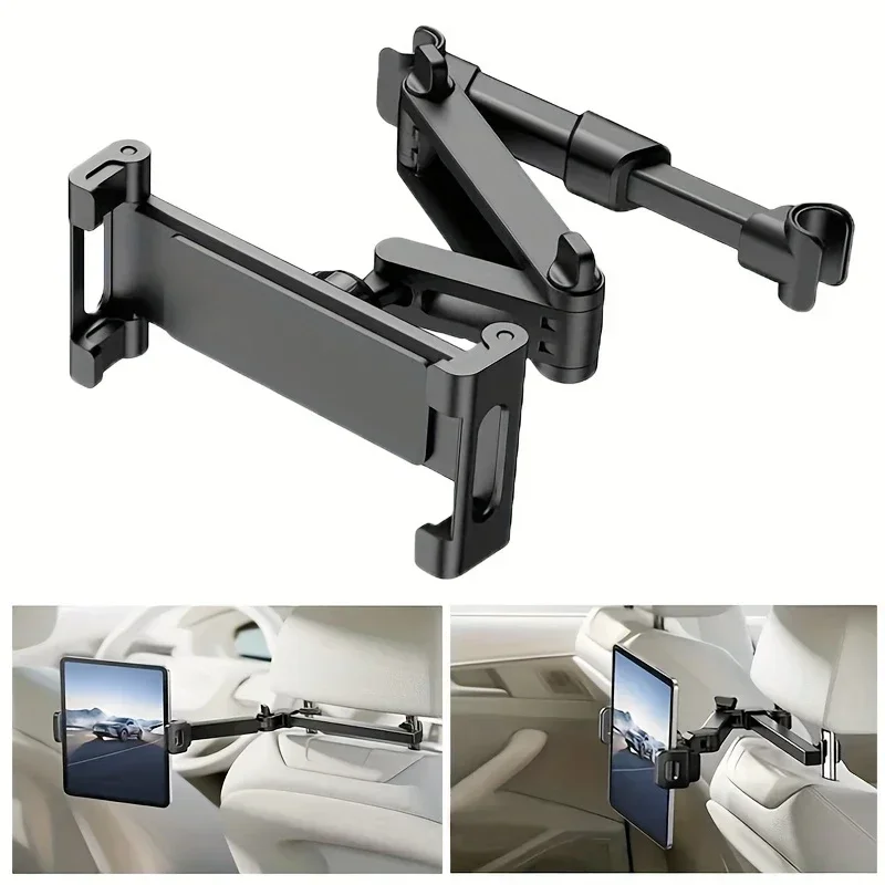 Soporte para Teléfono y Tablet para el Reposacabezas Trasero del Auto, con Soportes de Montaje para iPhone, Samsung, iPad Mini y Tablets de Diferentes Tamaños