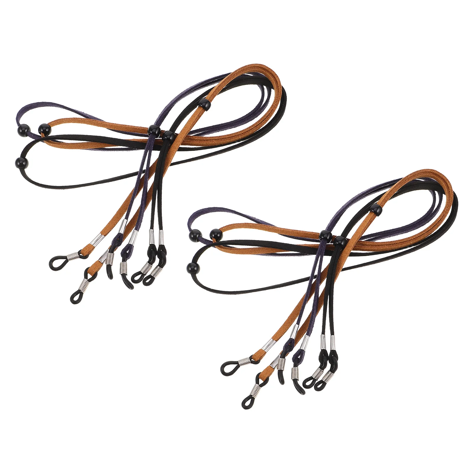 

6Pcs Adjustable Glasses String Anti-Slip Suede Eyewear Strap for Sports Daily Use Eyeglass Chain Sunglasses Holder