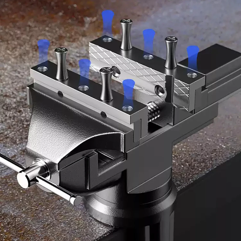 2 Stück Schraubstockbackenpolster für 6/7/8 Zoll magnetische Schraubstockbackenpolster, Stahlbackenschutz, für Holzbearbeitung, Schmuckherstellung, Sanitärarbeiten – Detail 5