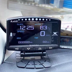 Lufi X1 gauge Automobile smart OBD 2 auto meter speedometer Mini lufi X1 digital Oil pressure turbine Car gauge OBD 2 monitor 1