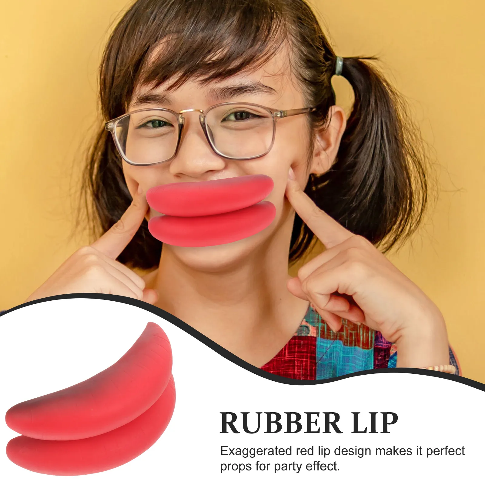 Alat Peraga Prank Mulut Besar Cosplay Bibir April Mop Besar Mainan Bodoh Sirkus Karnaval Bercanda