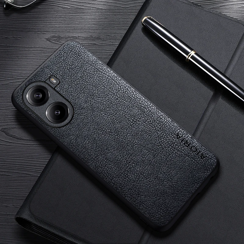 Custodia per Poco X7 Pro Cover aziendale in pelle di lusso dal design semplice per custodia Poco X7