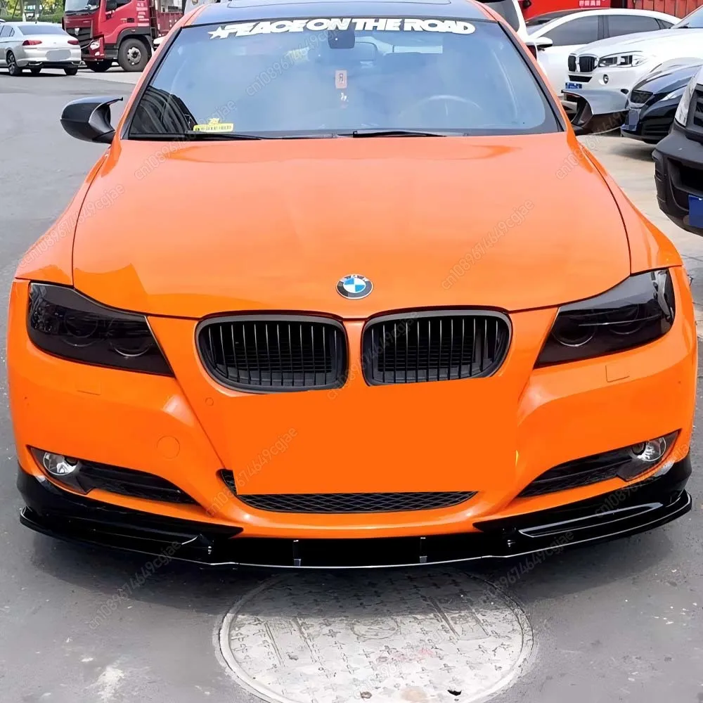 

For BMW 3 Series E90 E91 LCI Facelift 325i 330i 2007-2012 Tuning Canard Lip Diffuser Car Front Bumper Lip Spoiler Splitter Black