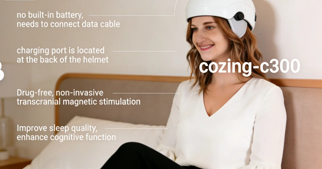 

Регулируемый лазерный шлем от выпадения волос COZING-C300 с 300 источниками света, многочастотная настройка для сильного истончения волос и облысения