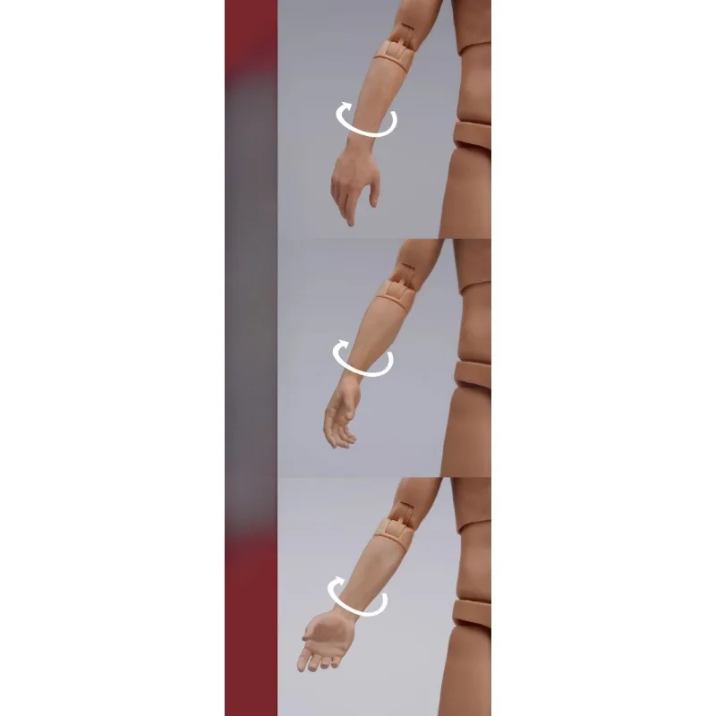 

MH2202 1/6 Scale Male Soldier Normal Integrated Armed Fist-clenching Hand Model Fit 12'' Action Figure MAHA Body Accessories