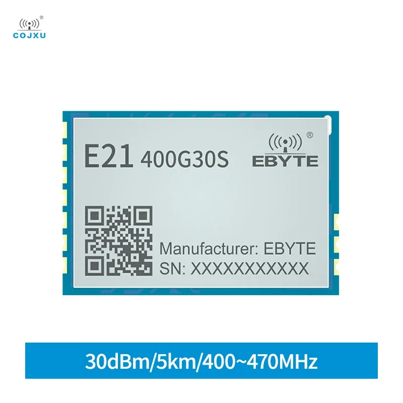 

COJXU 400~470MHz Built-in LNA Module E21-400G30S SMD Package 30dBm 5km Long-distance Stamp Hole Antenna Standby Current 3uA