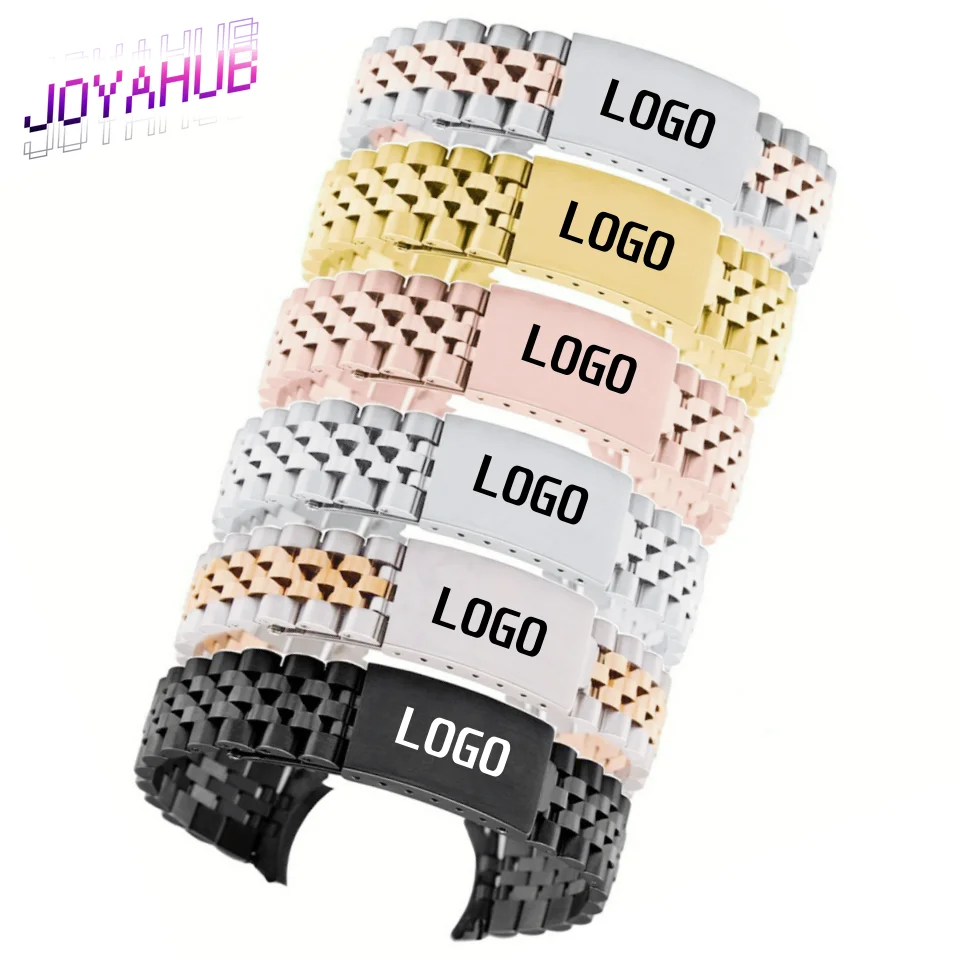 

Роскошный логотип из нержавеющей стали с пятью бусинами из нержавеющей стали, аксессуар для часов 20 мм, ремешок из нержавеющей стали, браслет с дугой, журнал