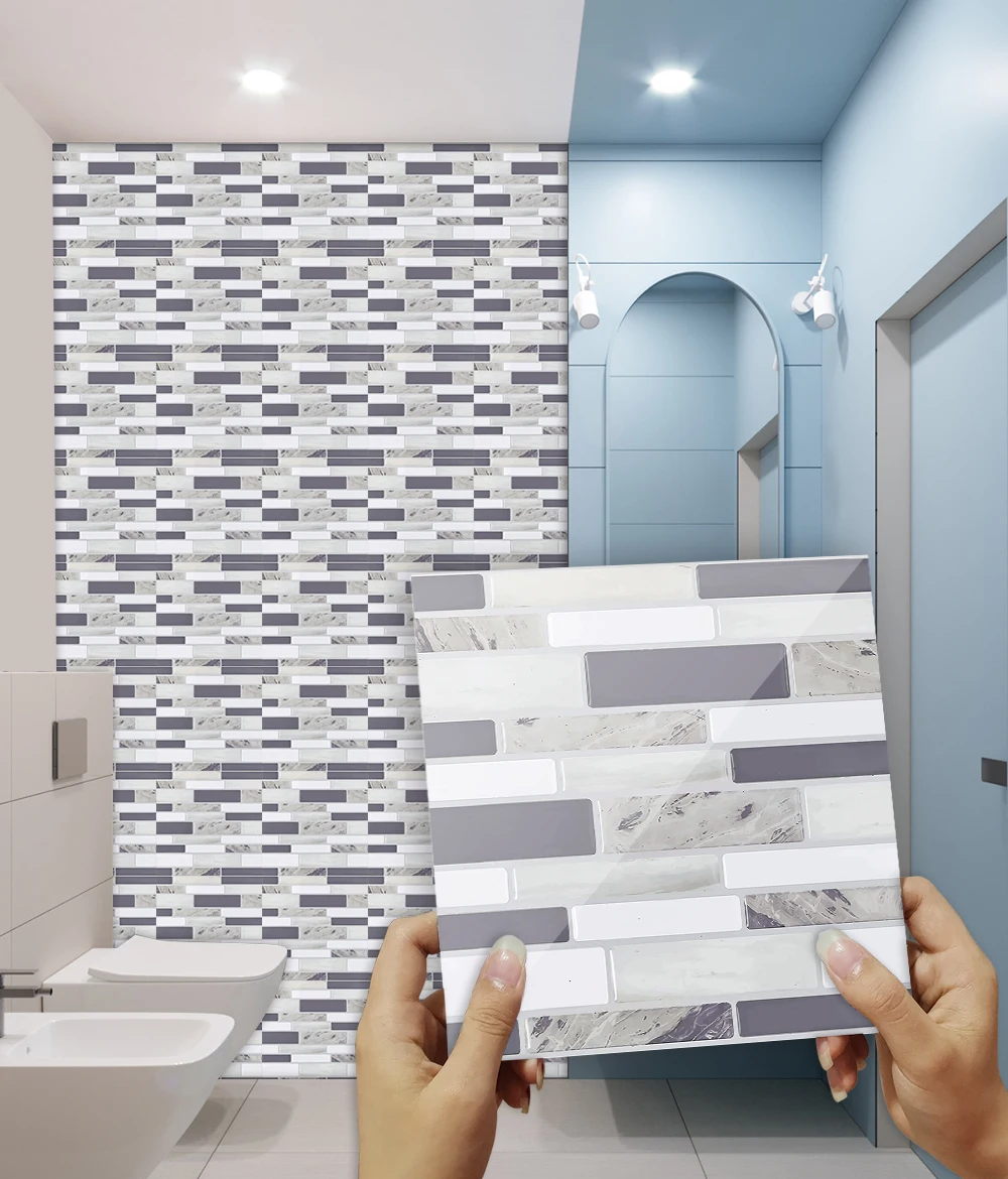 10pcs/set Flat Marble Mosaic T - огляд і ціна Commercial Kitchen Tiles