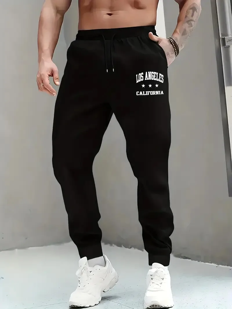 

The new men's trousers for the autumn of 2025 are casual and fashionable with letter-printed outdoor simplicity