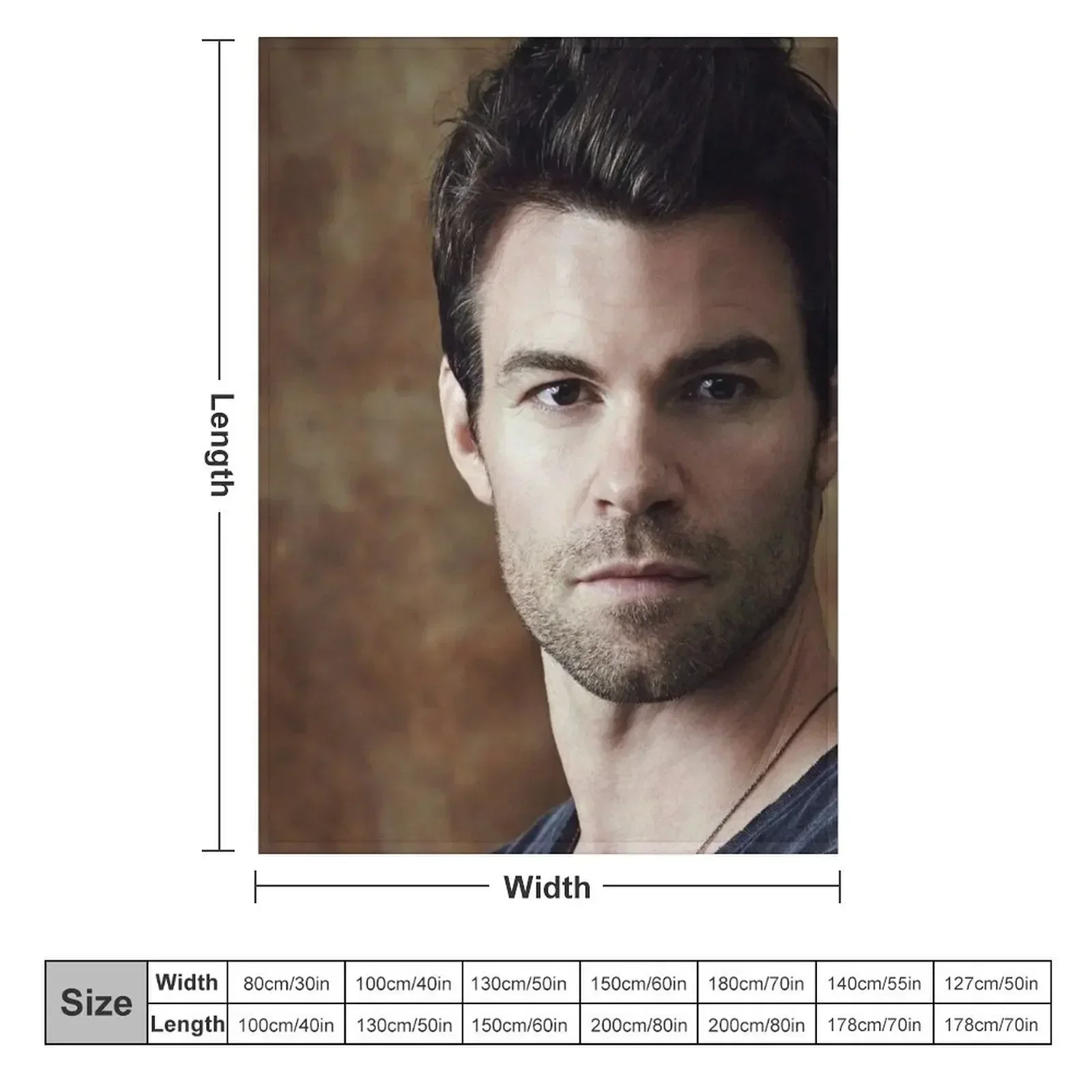 daniel gillies Throw Blanket Custom Thin Travel Blankets