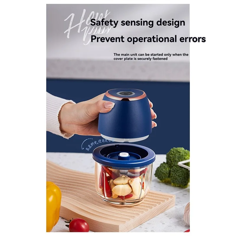 ABXH 전기 마늘 다지기 마늘 파운더 마늘 다지기 마늘 분쇄기 가정용 블렌더 B