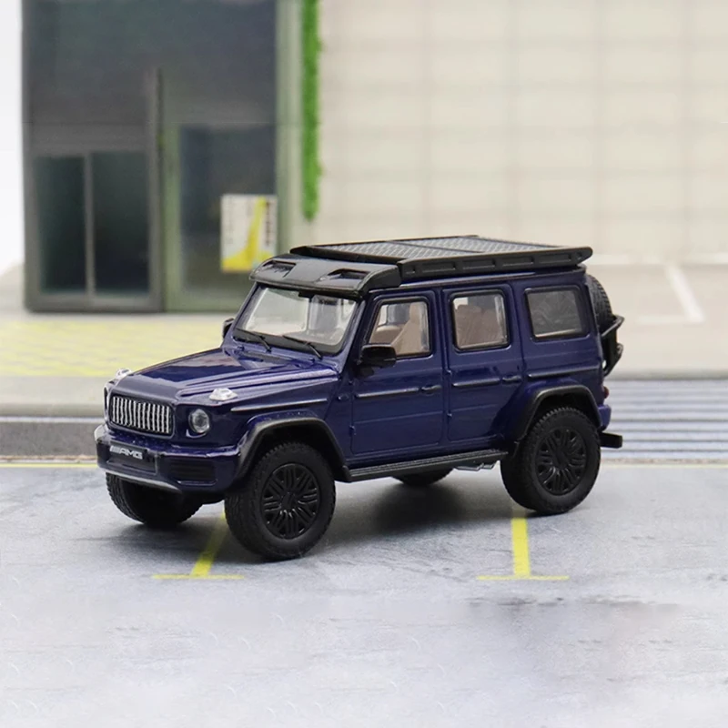 Diecast Original escala 1:64 AMG G63 4 × 4 aleación simulación coche modelo colección decoración juguete para regalo decoración recuerdo exhibición