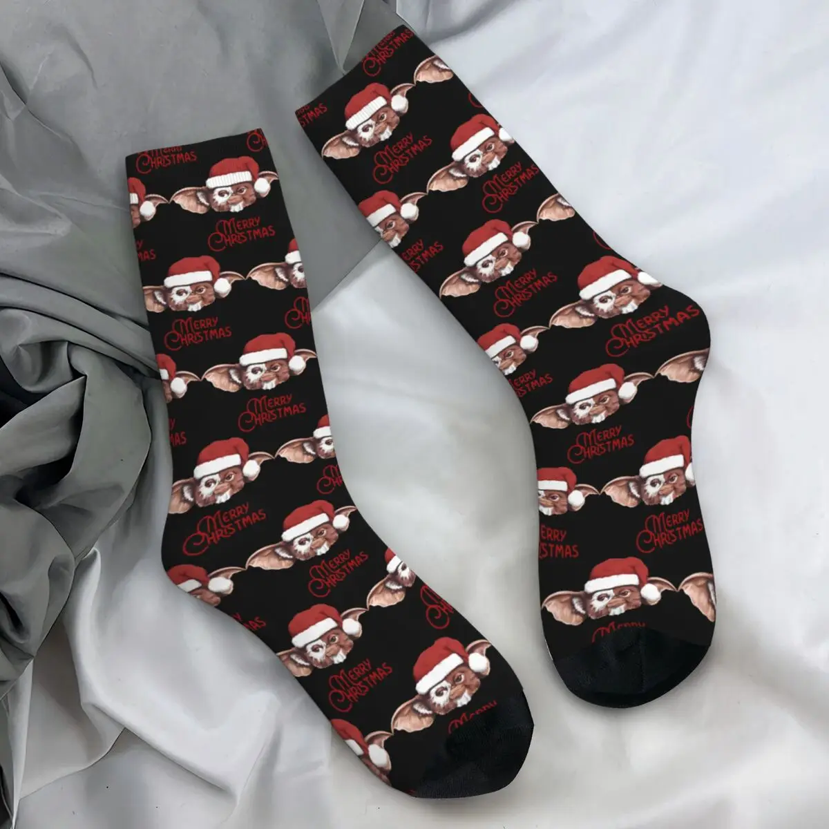 Calcetines Gizmo Gremlins, medias navideñas de invierno, calcetines transpirables a la moda para parejas, calcetines antibacterianos gráficos para