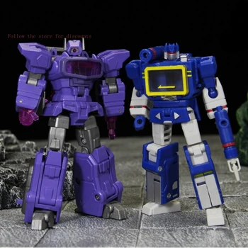 In Stock Transforming Toy PT-03 Shockwave PT-04 Soundwave 4-inch 10CM Small Scale Robot Action Figures Toys Collection Gifts