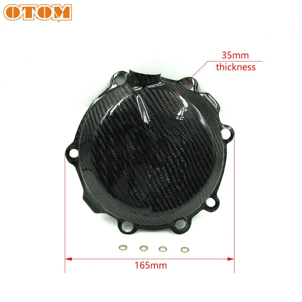 OTOM Motorcycle Black Clutch Case Cover Guard Protector For HUSQVARNA TC250 TE250 TE300 TX300 Dirt Bike Motocross Accessories