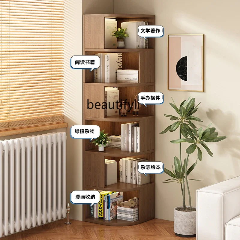 Household Corner Cabinet Storage Rack Corner Storage Side Cabinet Corner Simple Cabinet Locker against the Wall