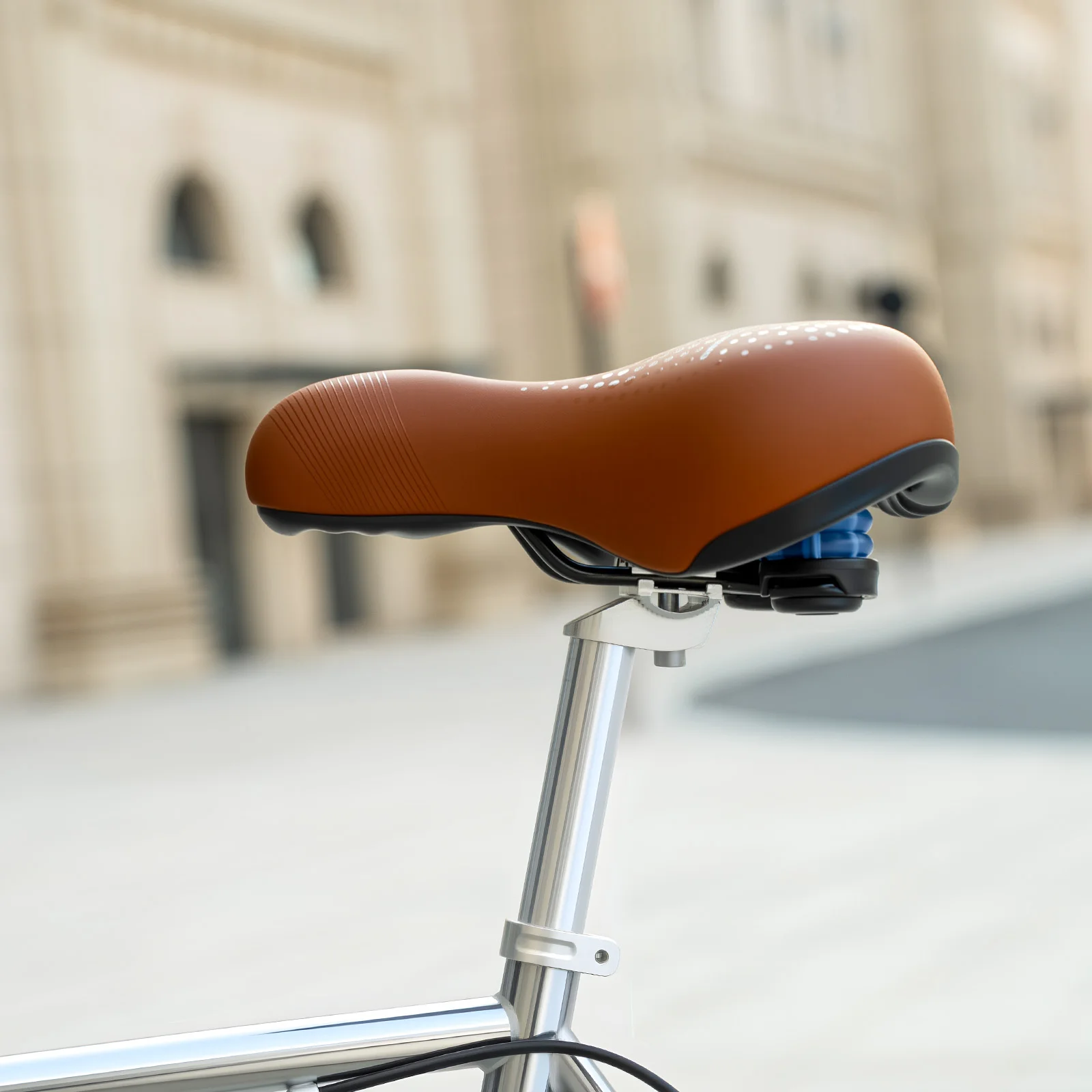 TOSUOD Fahrradsitz, atmungsaktiv, weich und bequem, Fahrradsattel, Stoßdämpfung, Mountainbike-Sitz, Fahrradzubehör – Detail 8