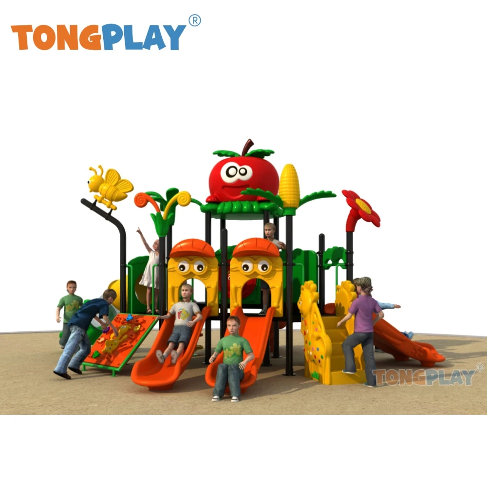 

Factory direct sales Tong play medium new space castle series plastic kids park lawn slide equipment children outdoor playground