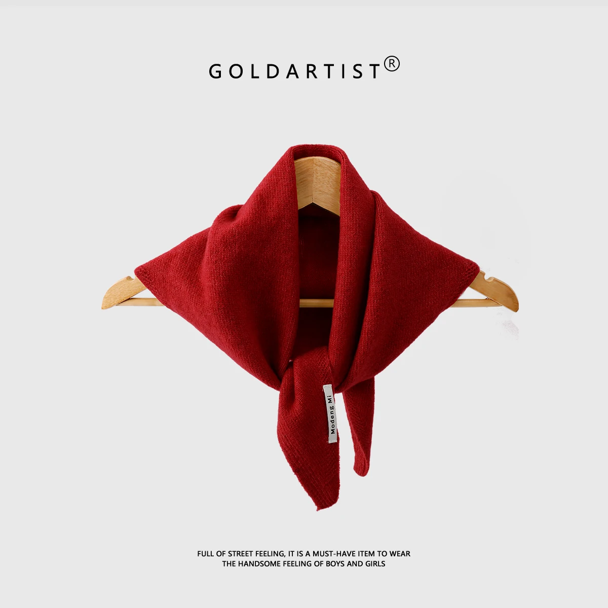 Syal Segitiga Kasmir Wanita 2025 Baru Musim Gugur dan Musim Dingin Jilbab Pelindung Leher Syal Rajutan Serbaguna