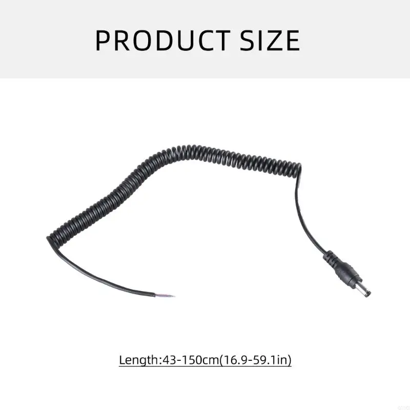 تيار مستمر قابس طاقة 5.5X2.5 مللي متر ذكر موصل مقبس كابل CCTV محول موصل تمديد كابلات الحبال 12 فولت كاميرا مراقبة