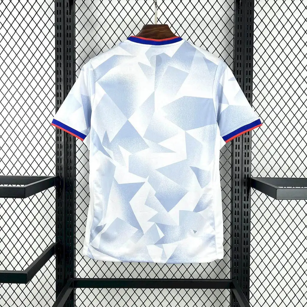 Men Crew Neck Quick Dry Mesh Football Jersey Geometric Fragment Print Soccer Training Casual Sports Short Sleeve Tee
