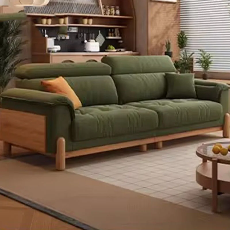 

Solid Wood Minimalist Luxury Lazy Living Room Sofas Europe Lazy Fauteuil Salon Home Furniture Modern Simple Living Room Sofas