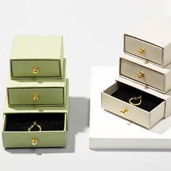 1PC Thicken Paper Drawer Jewelry Box Card Bracelet Necklace Ring Earing Storage Box Handmade Wedding Gift Jewelry Packaging Case
