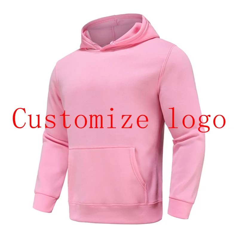 Custom logo hoodie can be customized to keep warm and hooded