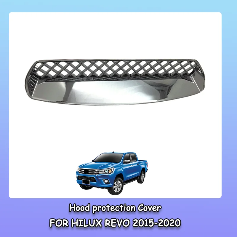 

Защитная крышка переднего капота для Hilux Revo 2015-2020, внешние хромированные комплекты кузова, аксессуары, отделка