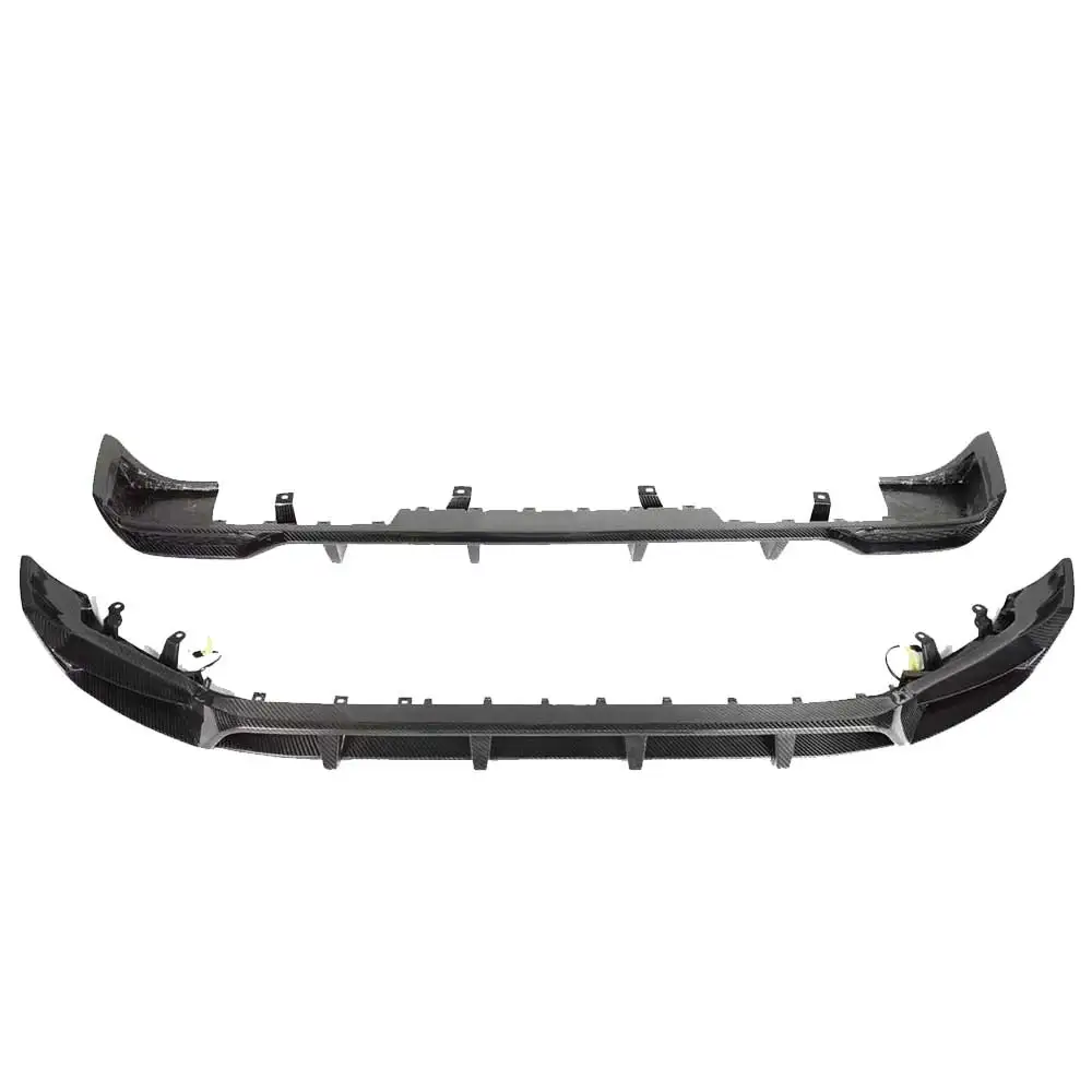 Topcar Style Dry Carbon Fiber Front Bumper Chin Lip Rear Bumper Diffuser Splitter for Benz W464 G63 G65 AMG Only