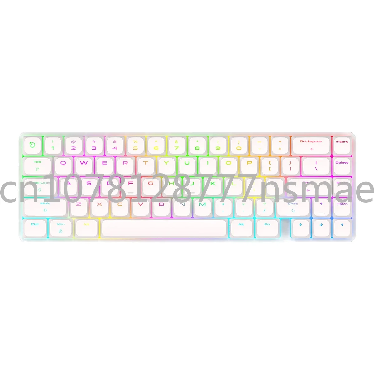 68-клавишная низкопрофильная механическая клавиатура, беспроводная Bluetooth, пользовательские коричневые переключатели Gateron, игровая клавиатура