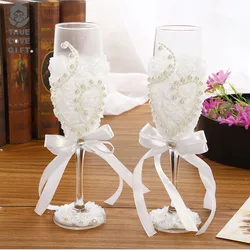 Wedding wine glasses, champagne glasses, creative western wedding fashion goblet wedding supplies