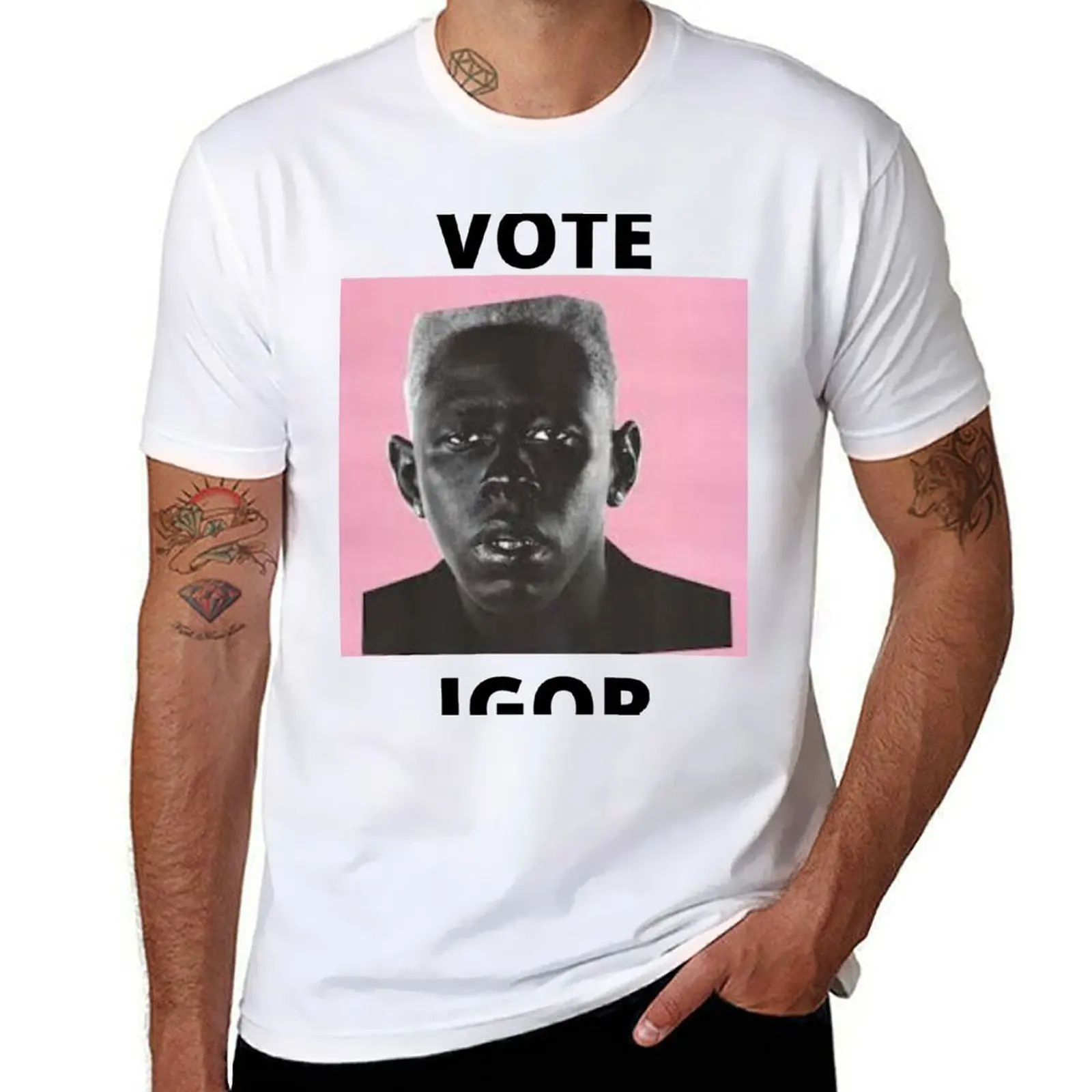 

VOTE IGOR T-Shirt man t shirts for men casual t shirts for man pack cotton T-Shirt